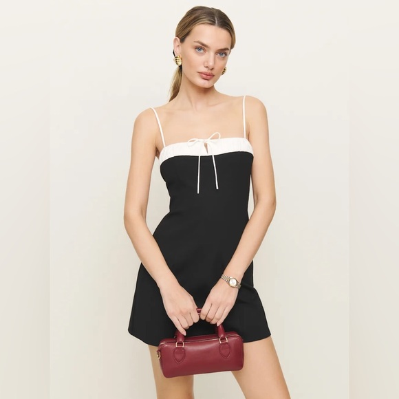 Reformation Dresses & Skirts - Reformation Sadie Knit Dress In Black White, brand new, never worn, no flaws.